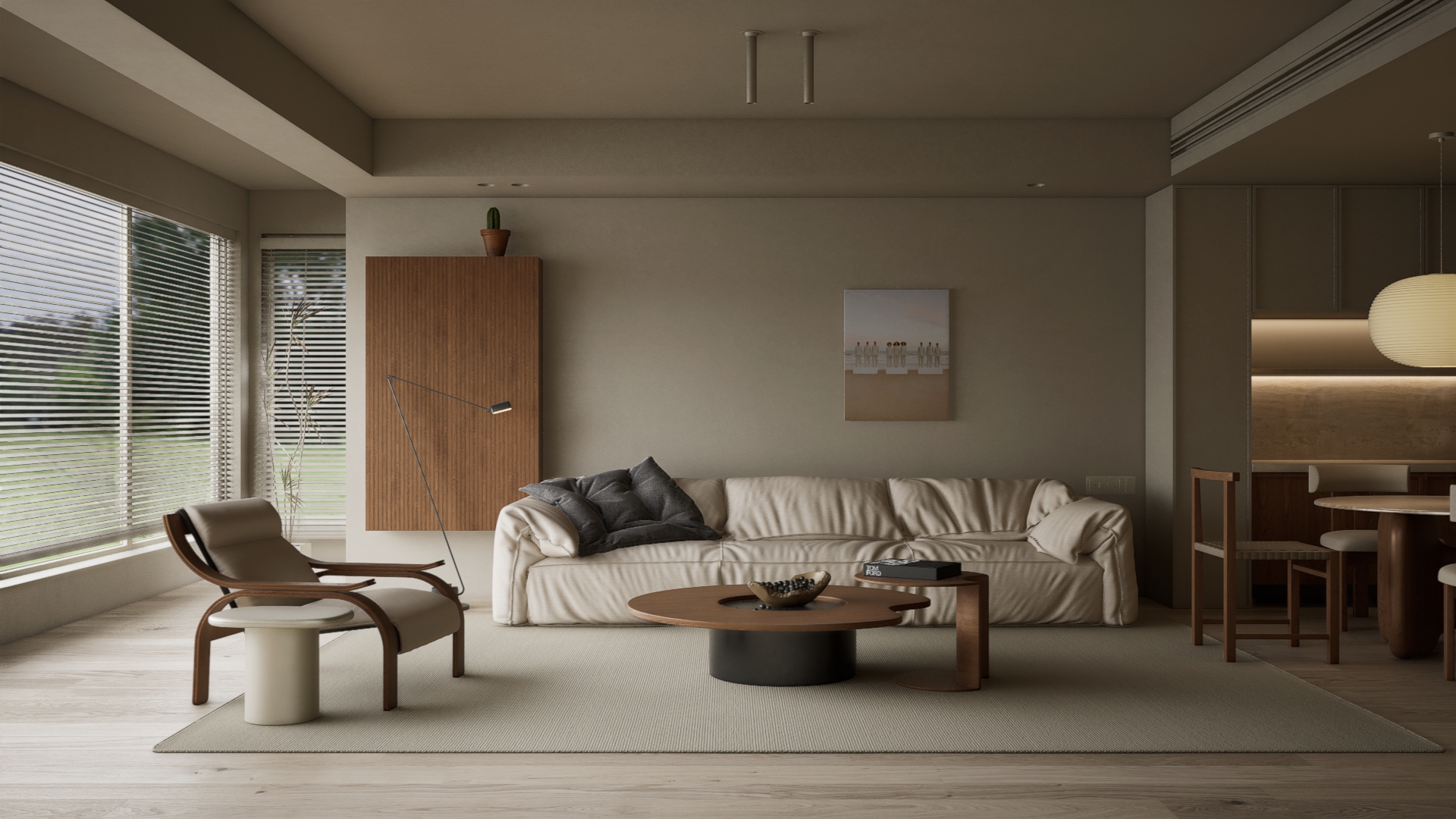 UE5虚幻5 Lumen渲染侘寂风中古风客餐厅漫游动画-2