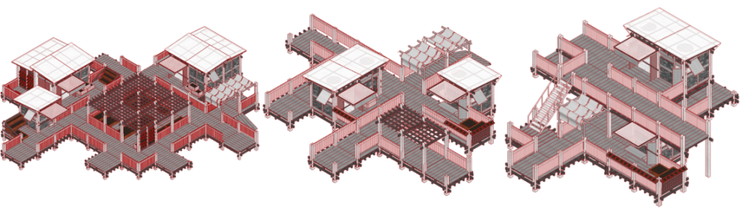 大四毕设将“一次性”建筑转化为可持续绿色社区！三类标准模块+木结构材料见证废墟建筑的再生，重建“温暖的临时家园”！-126