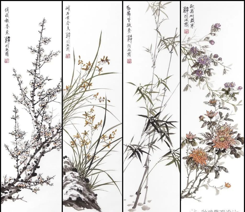 园林文化——寓意解析 | 四君子、花王与雪中四友-4