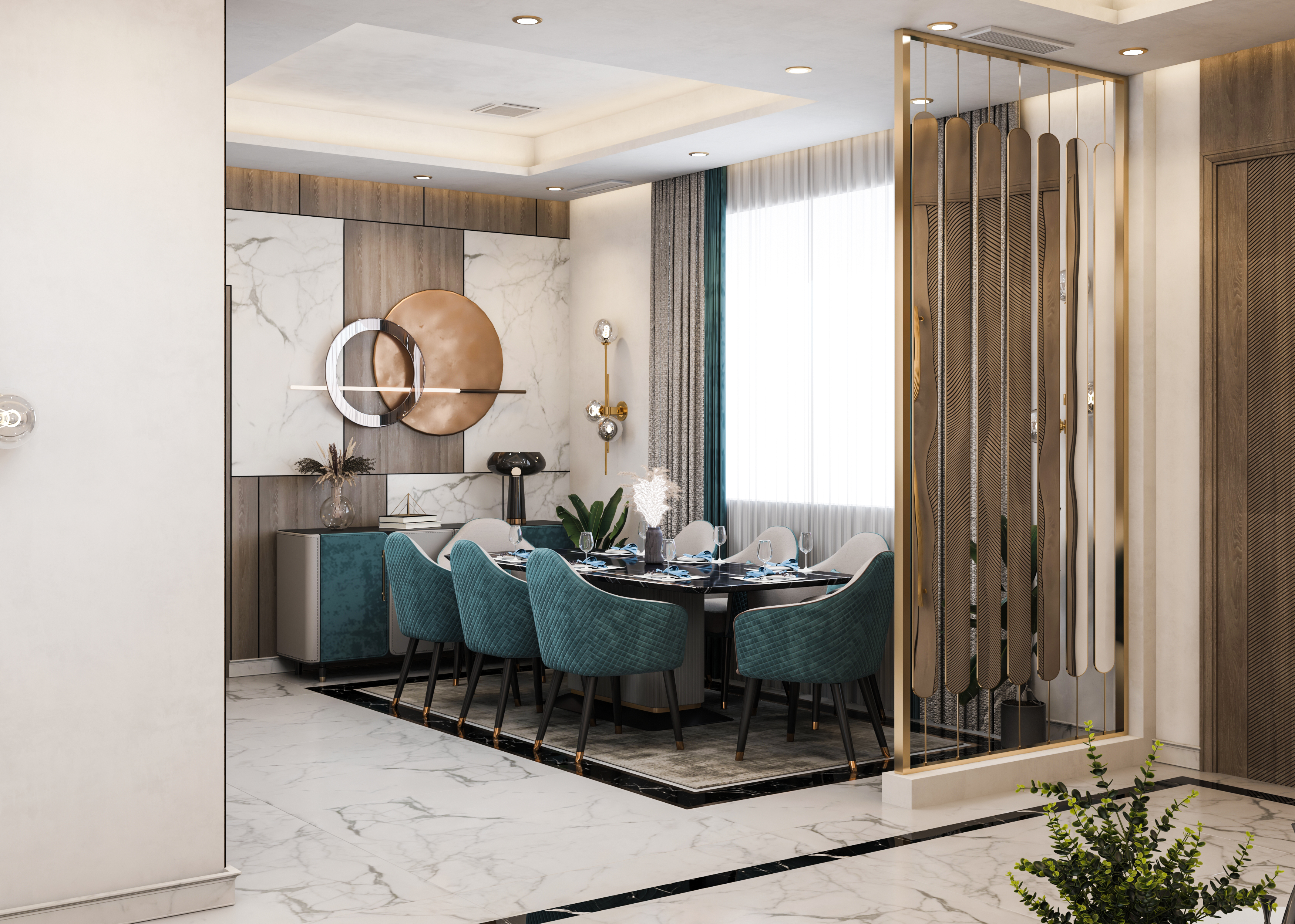 Designing a reception hall in Kuwait-14