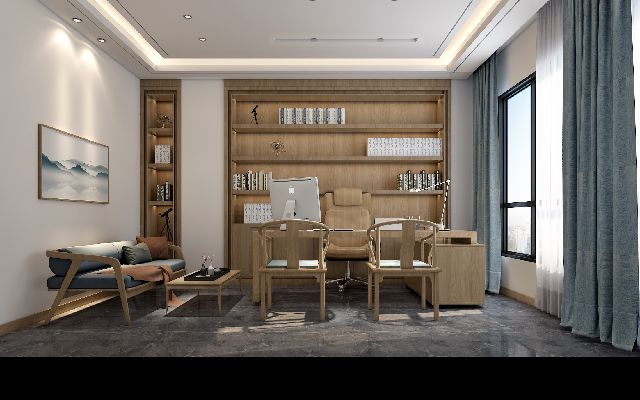 西安时尚足浴店装修案例-7