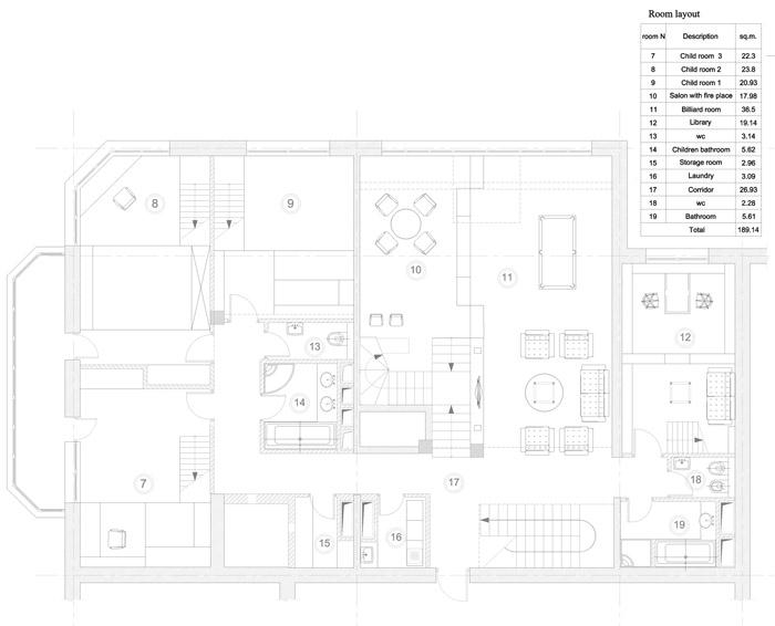俄罗斯 18 层顶层公寓,多层次空间与自然金属元素的创新结合-43