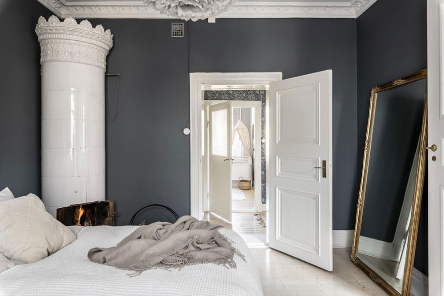 哥德堡 92 平米简约公寓,蓝调卧室引人入胜-13