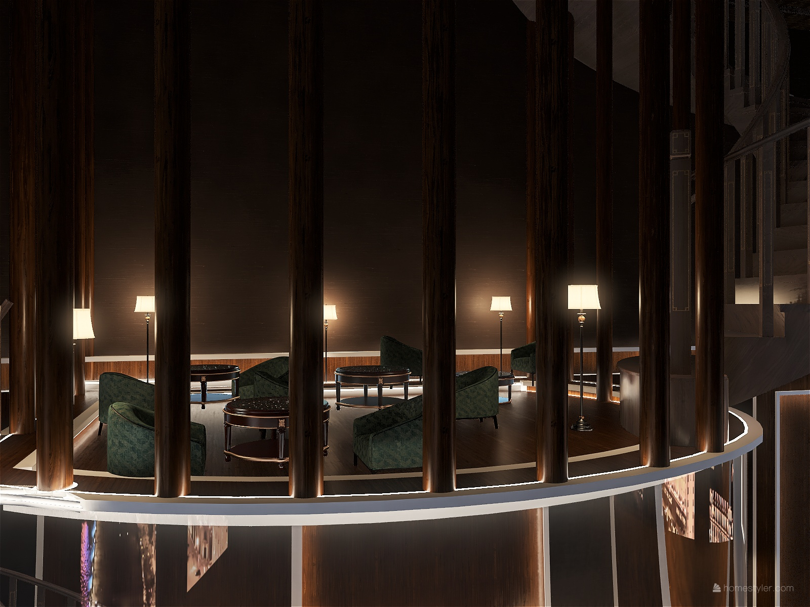 Attic Restaurant and Bar - 3D design-5