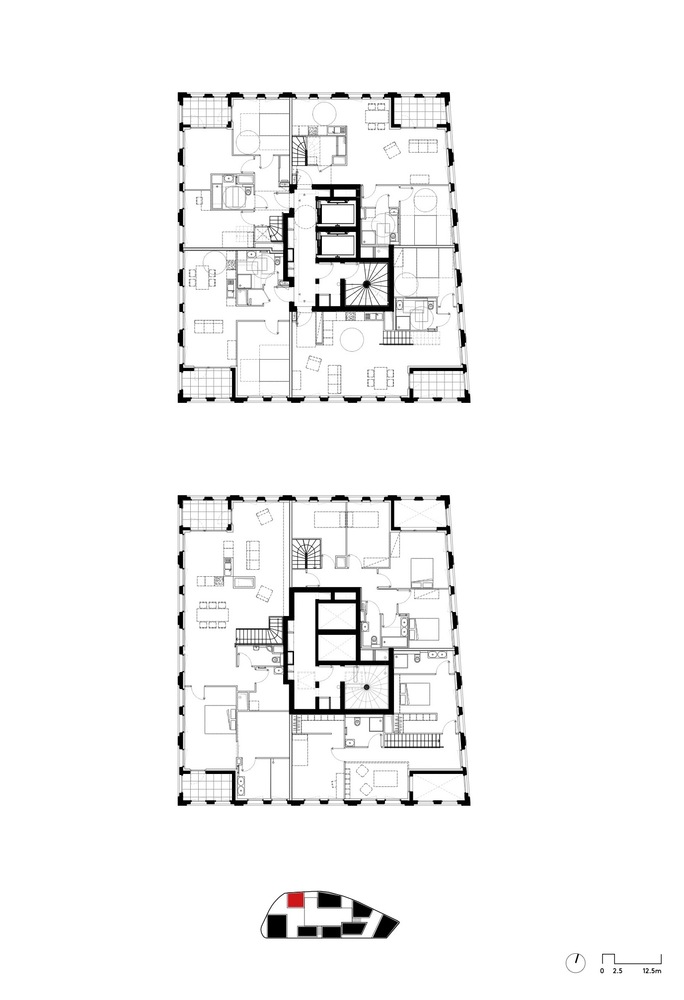 法国斯特拉斯堡 NOLISTRA 住房项目丨LAN Architecture-43