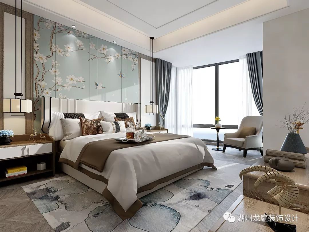 天际新中式--内敛禅意大家庭空间设计-45