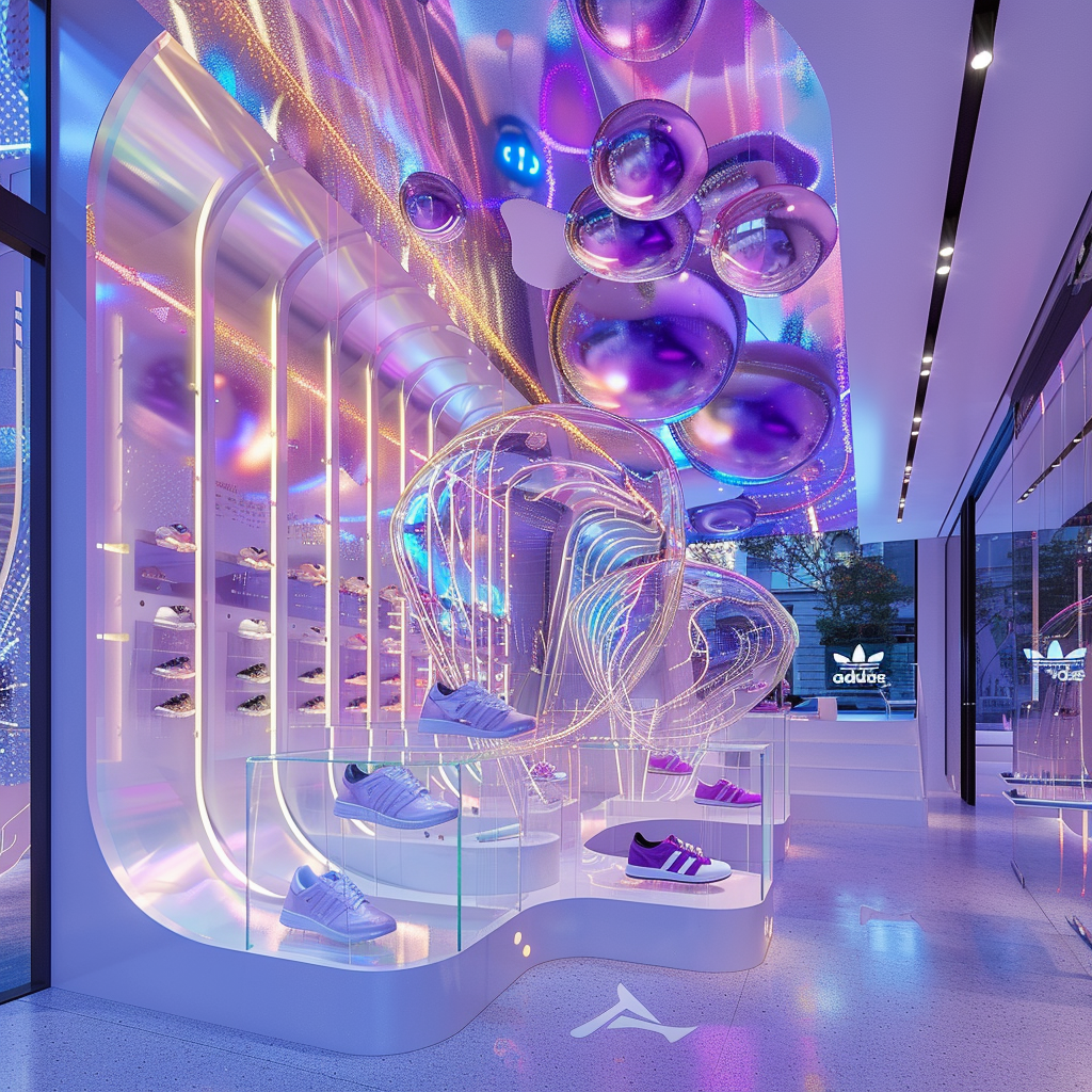 Product display design for ADIDAS using AI-0