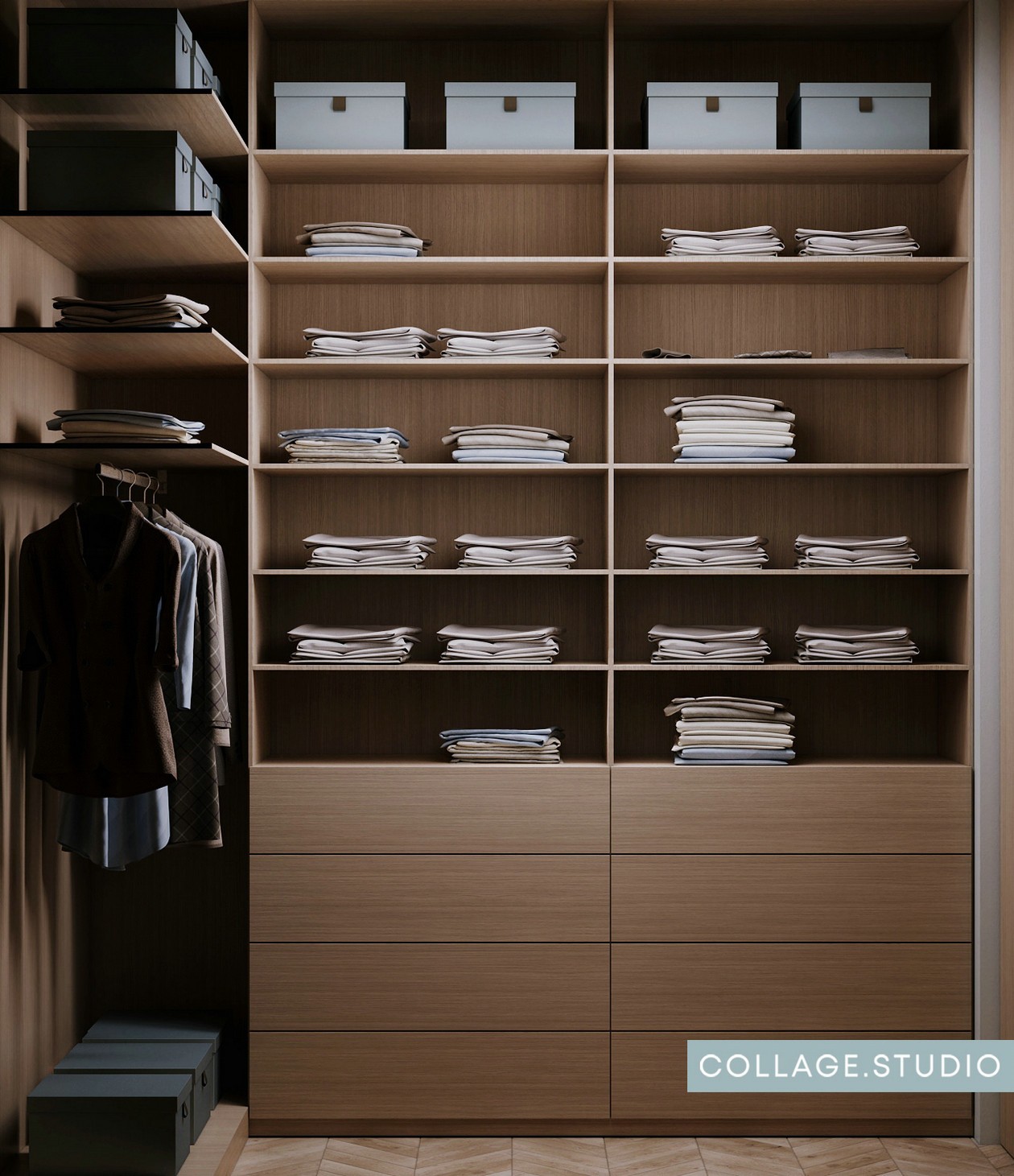 浅蓝色+木质 美的纯粹又自然。-14