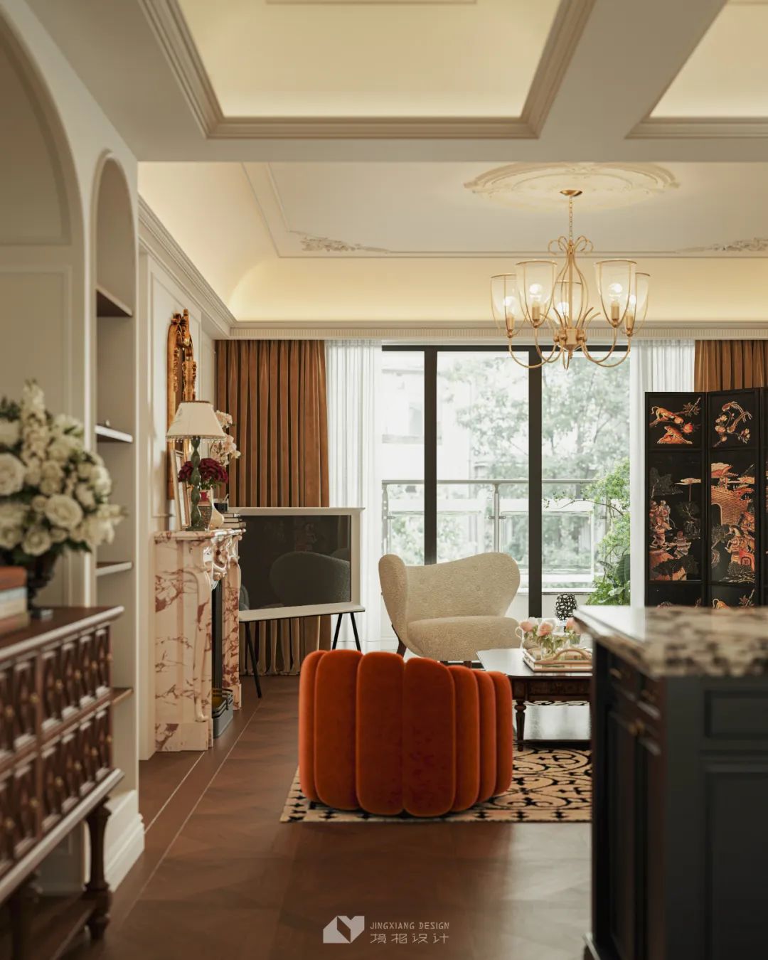 深圳金地翠堤湾法式复古住宅设计丨中国深圳丨深圳境相设计-16