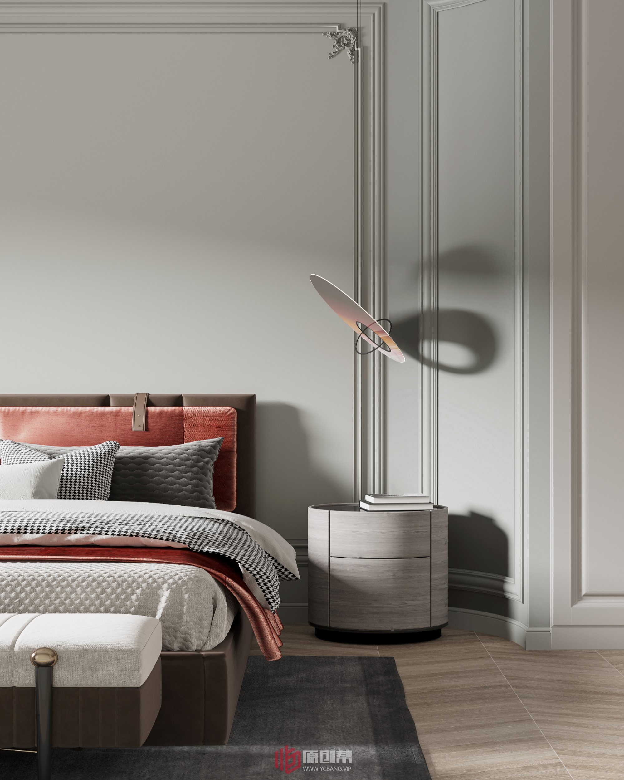 法式风情精致公寓设计丨原创帮（设计帮）-4