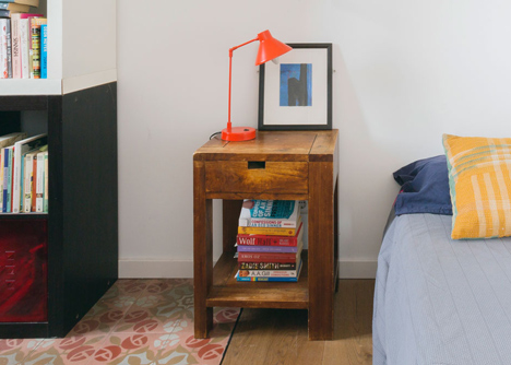 Barcelona apartment renovation by Nook with tiles and window seat-25