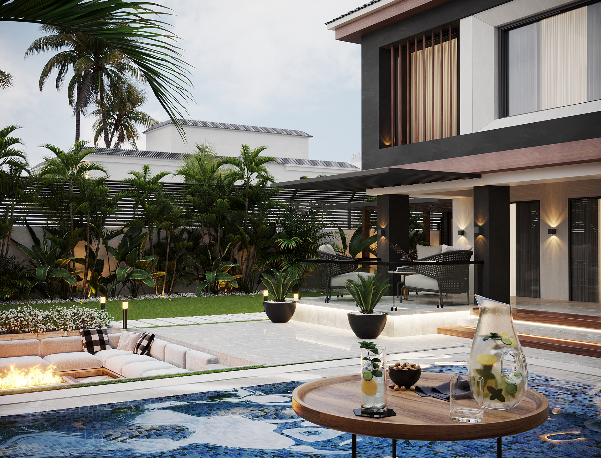 Rehab Villa 室内可视化设计丨Taj DesignSherif Helal-61