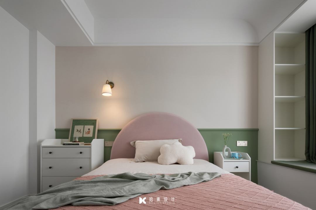 《Vintage Green》油画般现代文艺家居设计丨拾素設計-78