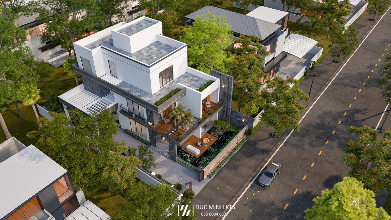Sketchup别墅外观模型丨Do Duc Minh-12