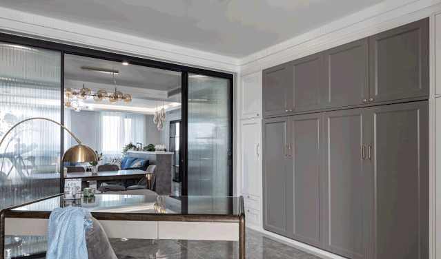 陆离设计师打造开放式平层空间，卧室变吧台书房-42