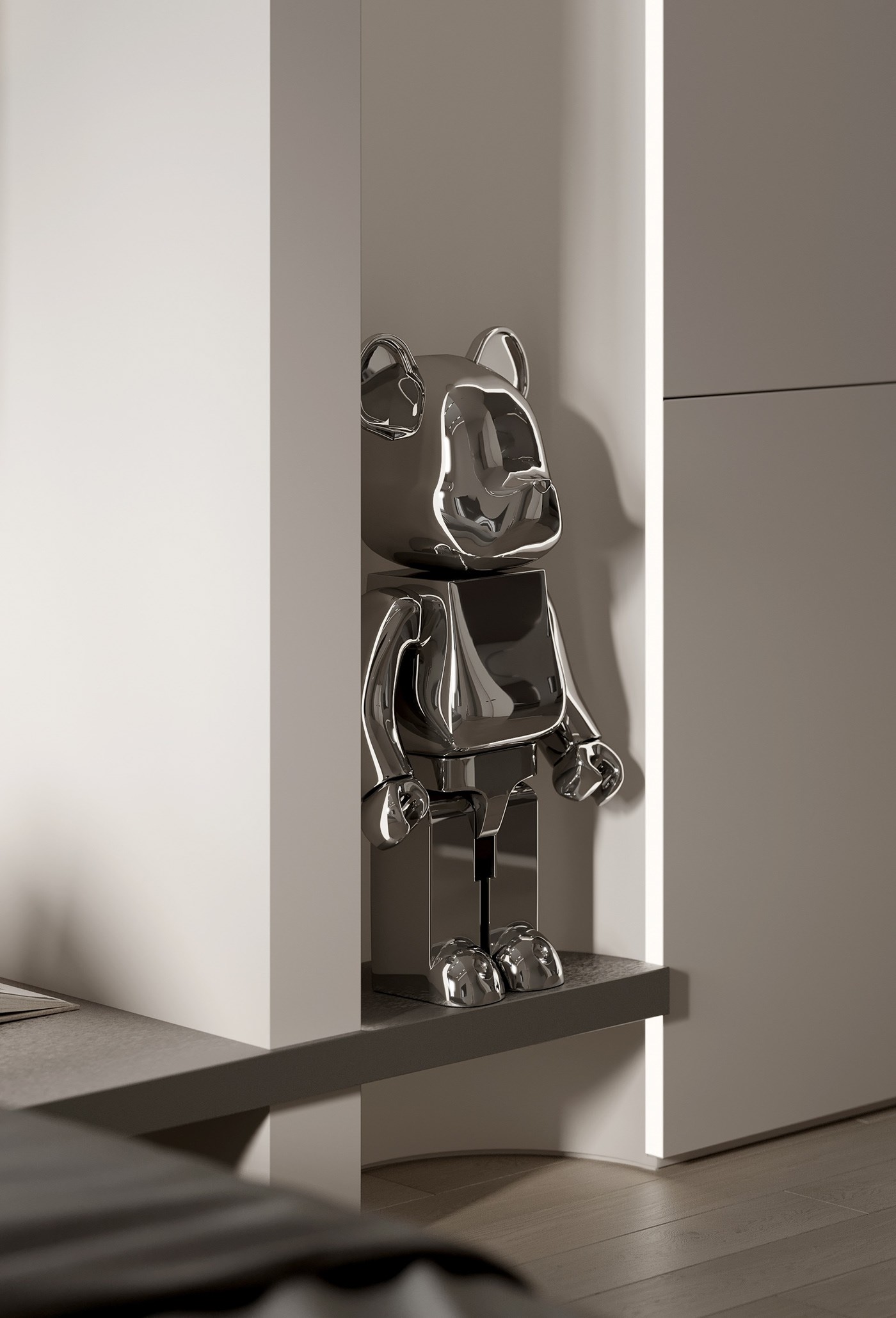 80平 现代简约空间设计-22