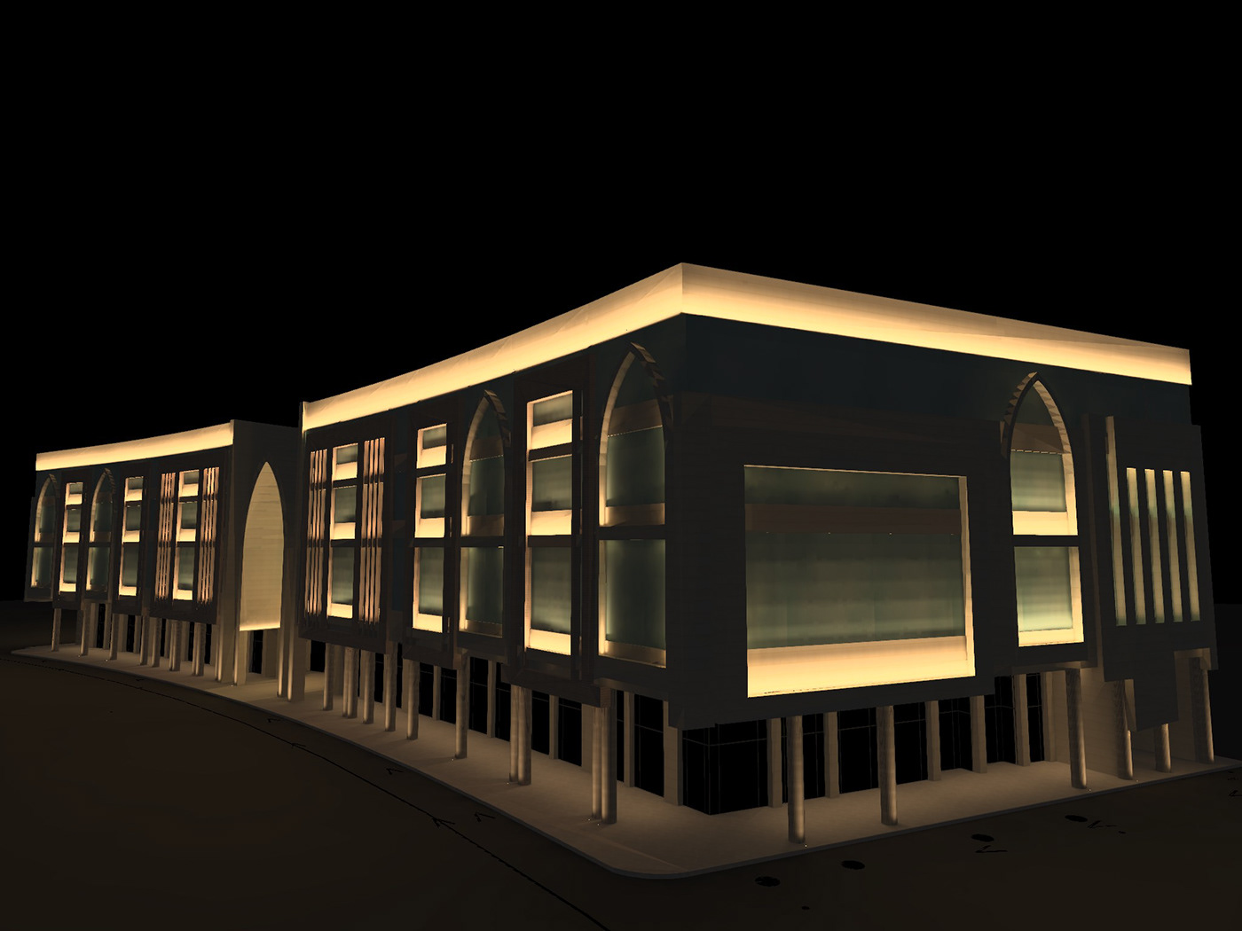 Awqaf project - Façade Lighting, Amman-3