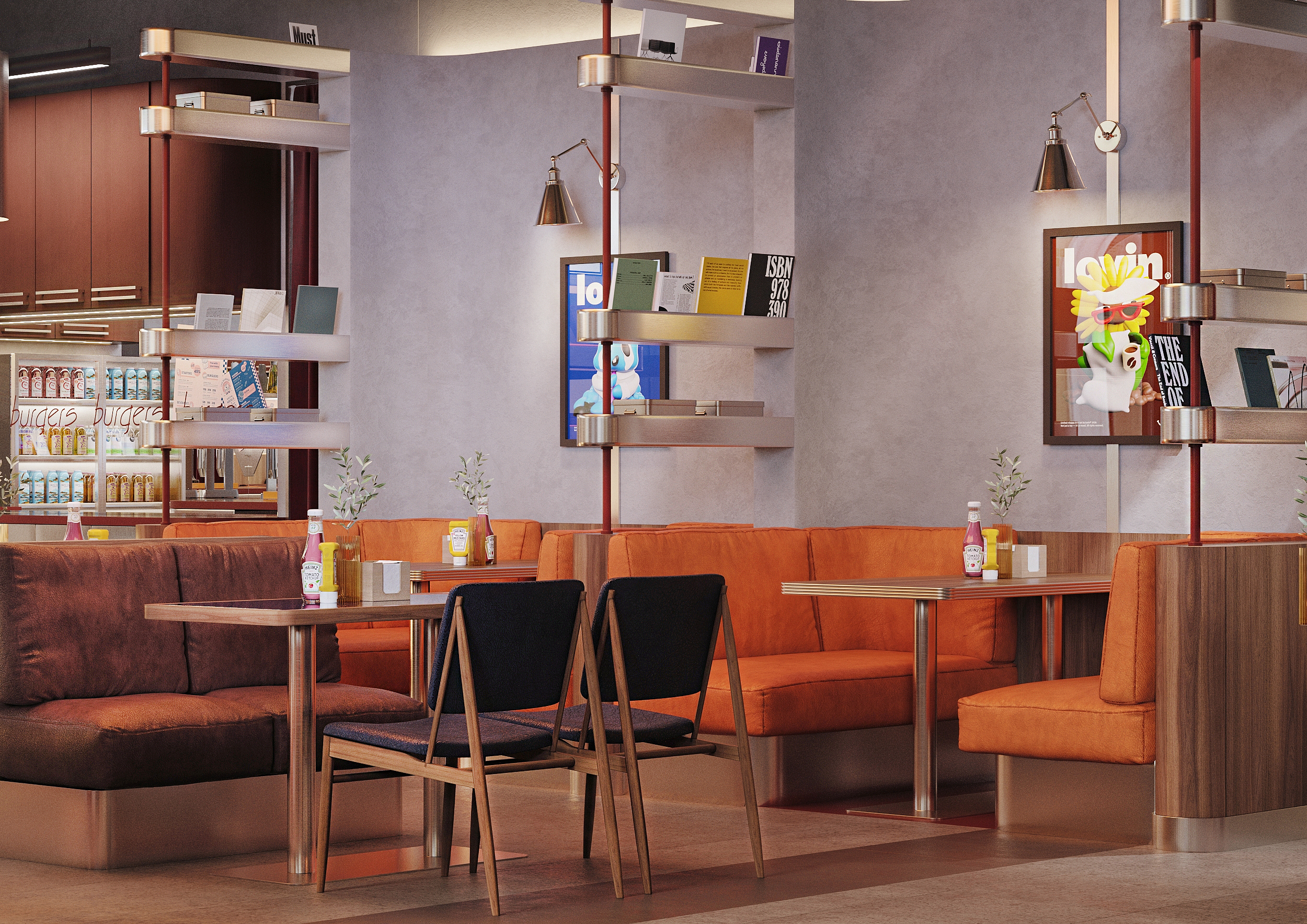 乐事汉堡店(注:LOVIN可能是品牌名,音译接近乐事 ,БУРГЕРНАЯ意为汉堡店 ) 丨俄罗斯莫斯科-7