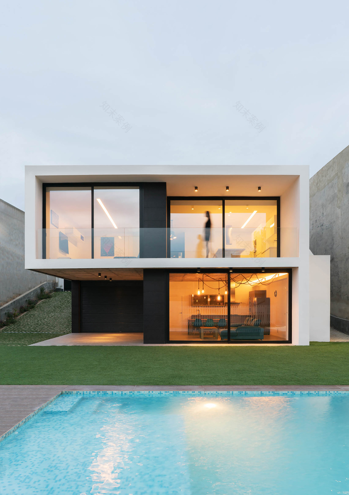 巴伦西亚丘陵景观中的白色棱镜住宅-58