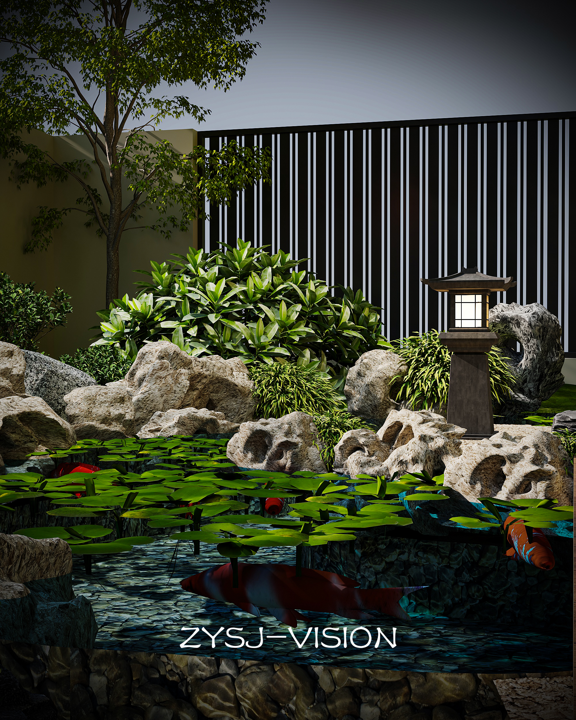 新中式禅意庭院-6