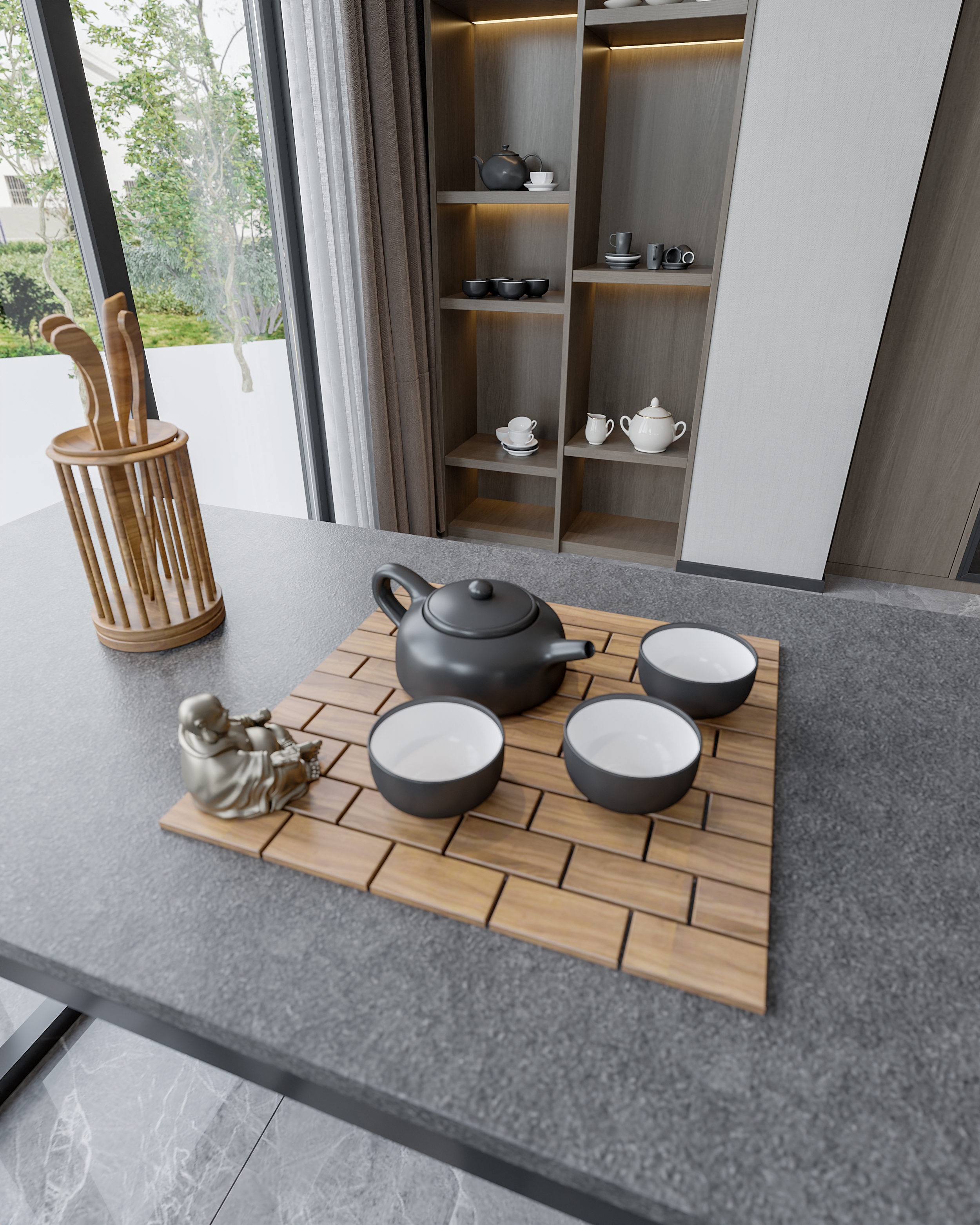 无主灯现代轻奢家装表现-3