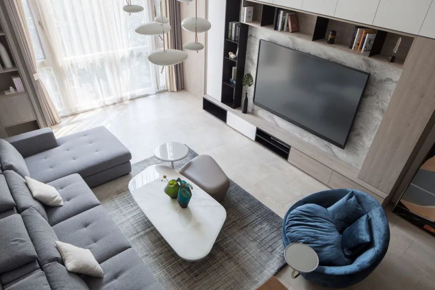 万柳怡水园 219㎡错层复式,现代简约演绎生活艺术-18