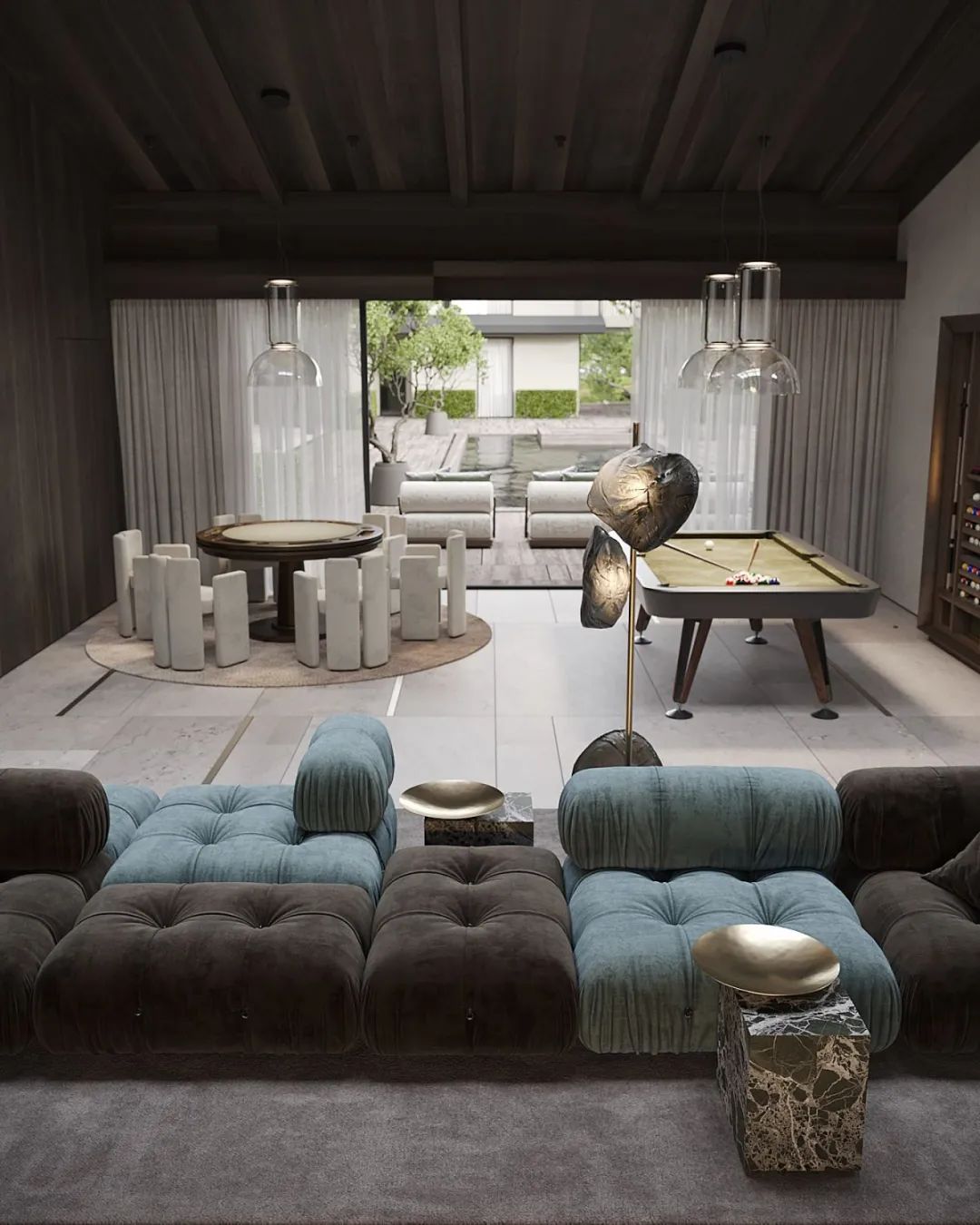 灰色奢华 · 1300㎡大宅设计丨IQOSA Architect-40