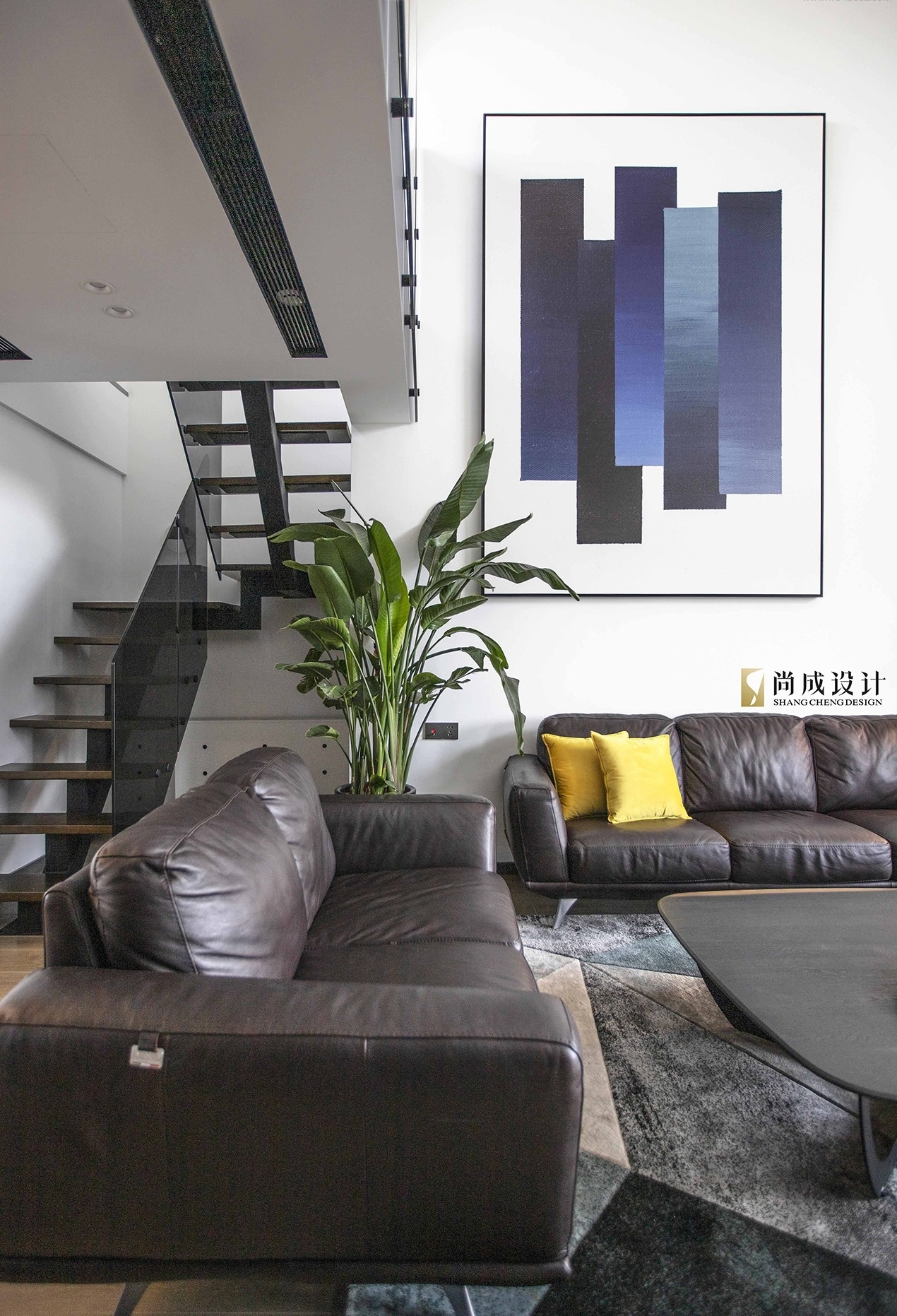 尚成设计 | 260㎡空中别墅的极致生活美学-37