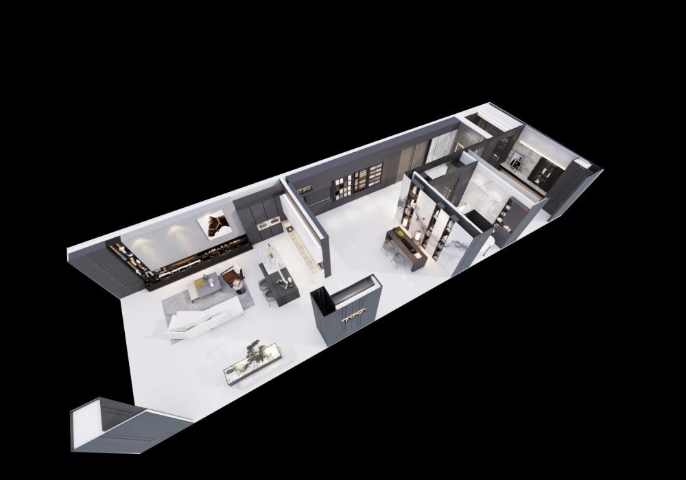 塔斯卡国际整装 | 别墅级客厅设计，材料展示区的精致魅力-4