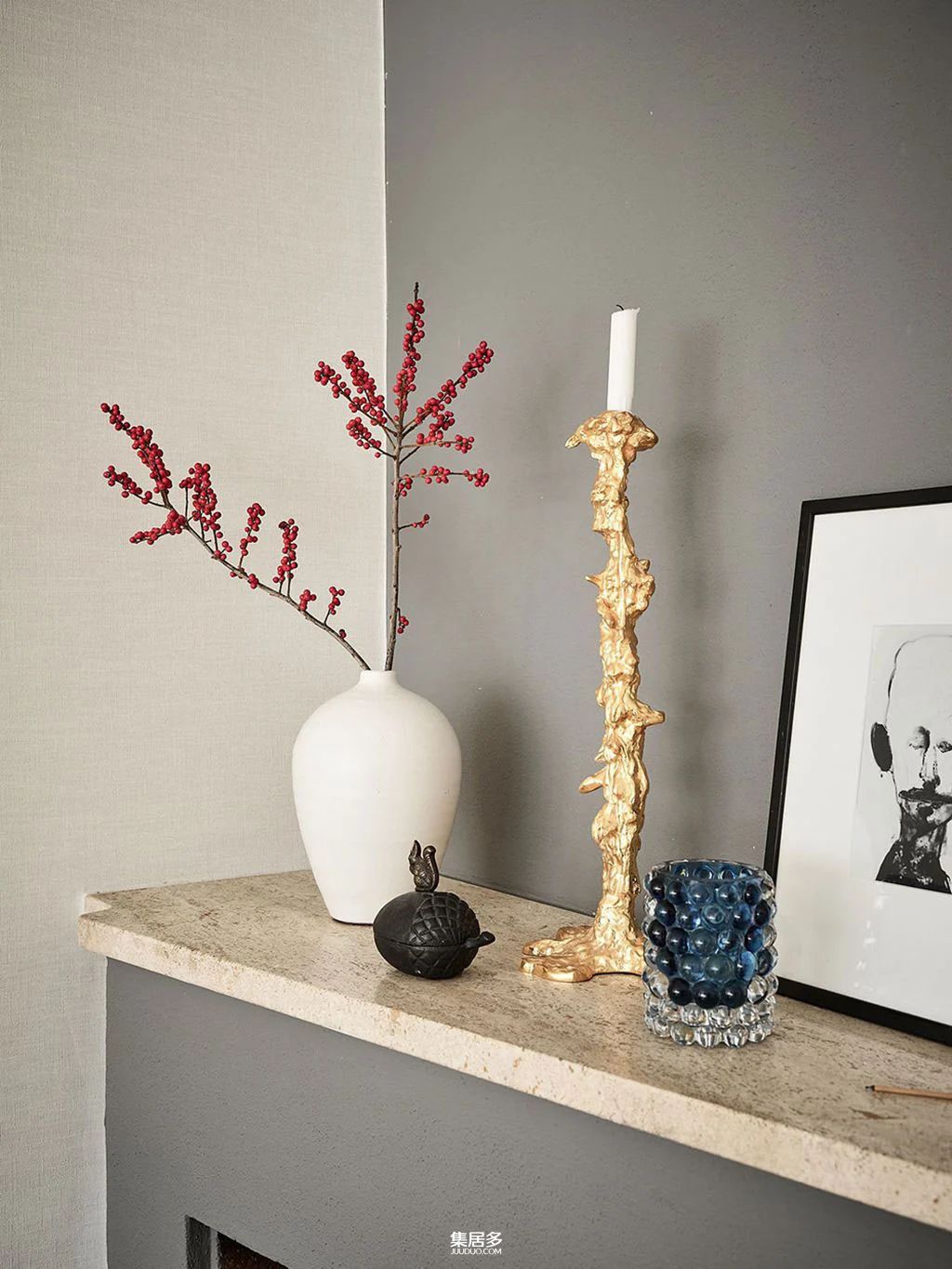 瑞典经典联排别墅内宜人的时尚冬季内饰-7