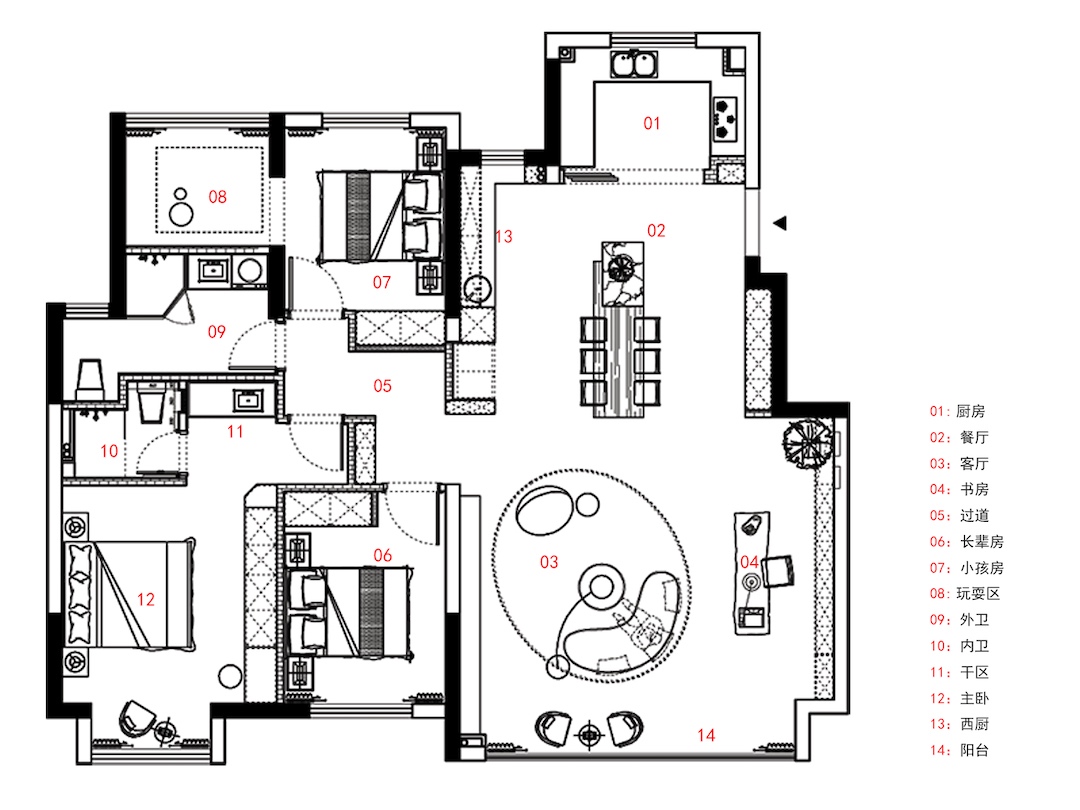 和·美 · 简约嬉趣的苏州家居设计丨中国苏州丨苏州简至空间设计-53