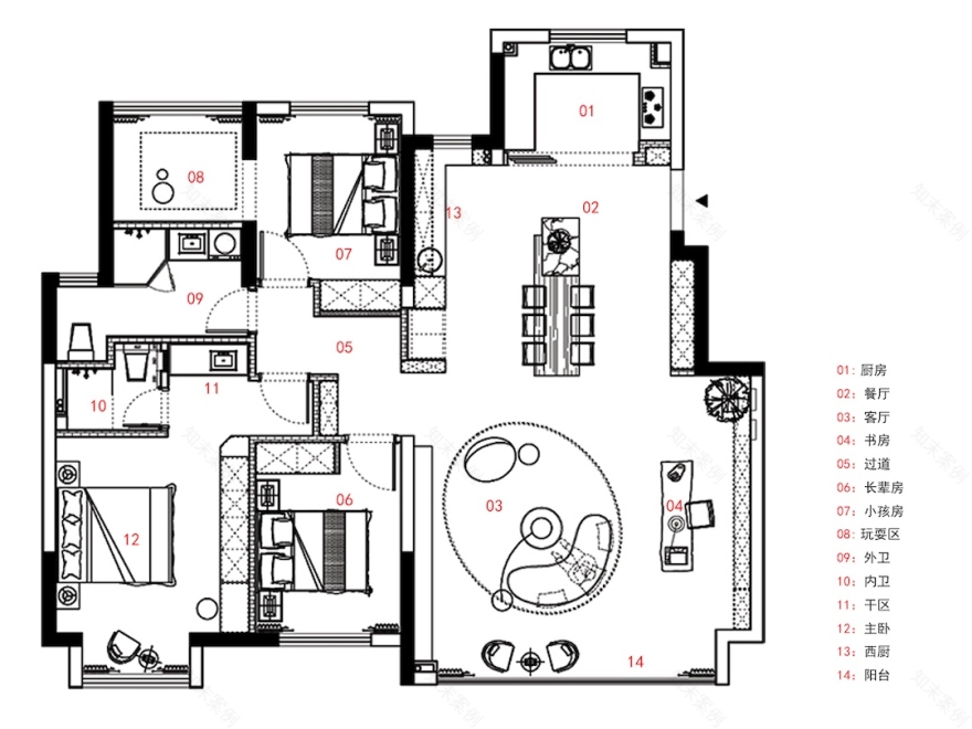 和·美 · 简约嬉趣的苏州家居设计丨中国苏州丨苏州简至空间设计-53