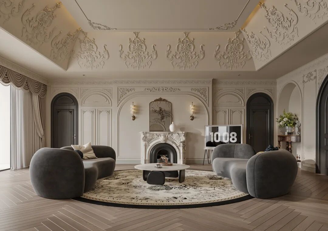 P.W.璞物设计丨多伦多1300㎡独栋别墅，雕花琢韵墅写人生-71