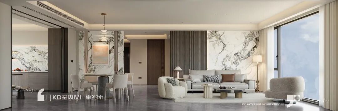 云湖郡206㎡  极简主义下的克制与温柔丨中国重庆丨KD室内设计事务所-8