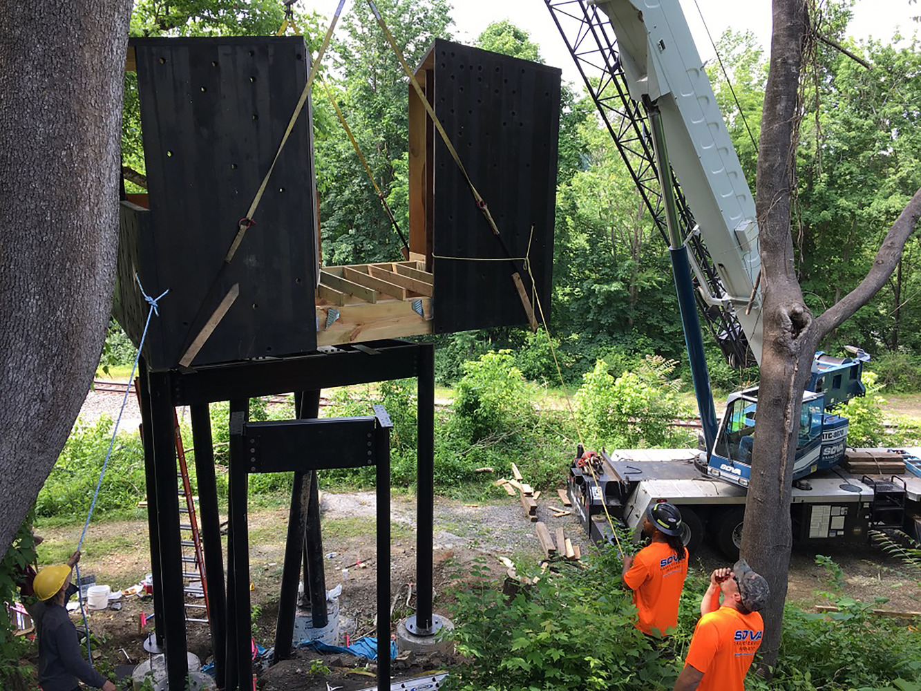 新河火车观察塔丨美国丨弗吉尼亚理工大学-30