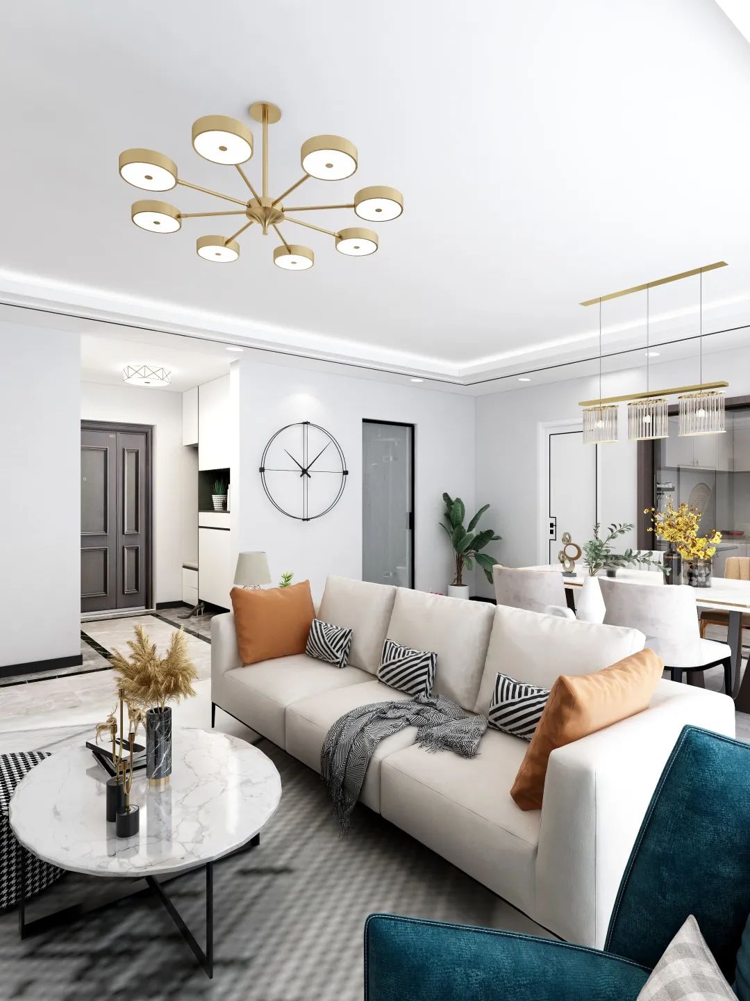 世界冠郡130㎡现代简约，简洁温雅的家，自由悠哉的生活-18