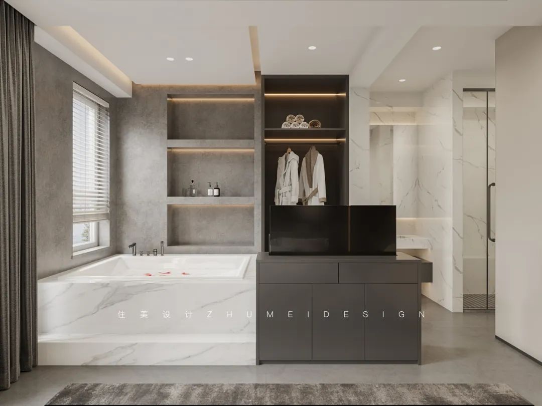 光与影 · 现代极简主义的精致住宅设计丨中国长沙丨住美设计-57