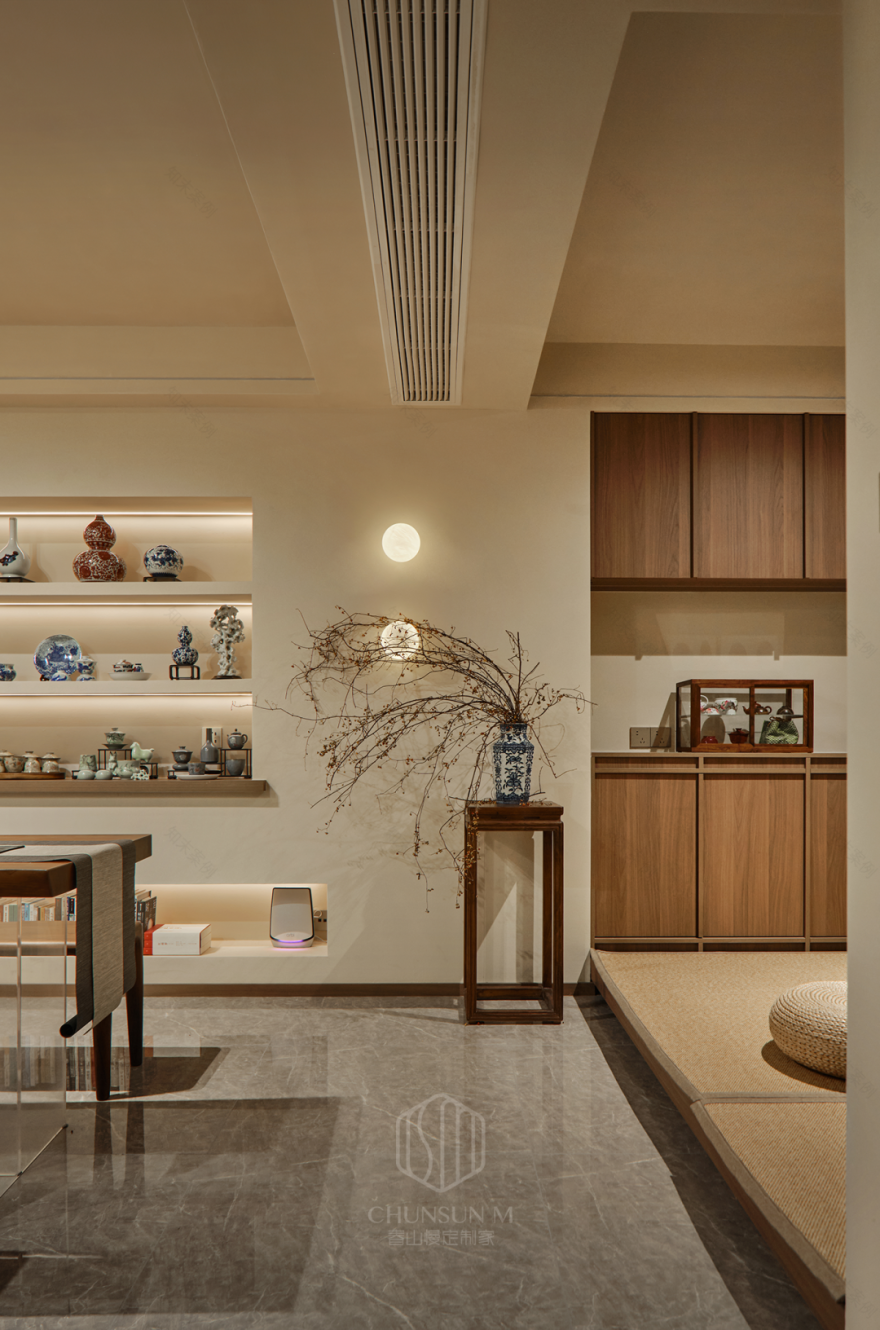 玄武映园186㎡|侘寂中古,将生活的烟火气凝练为空间诗学!-44