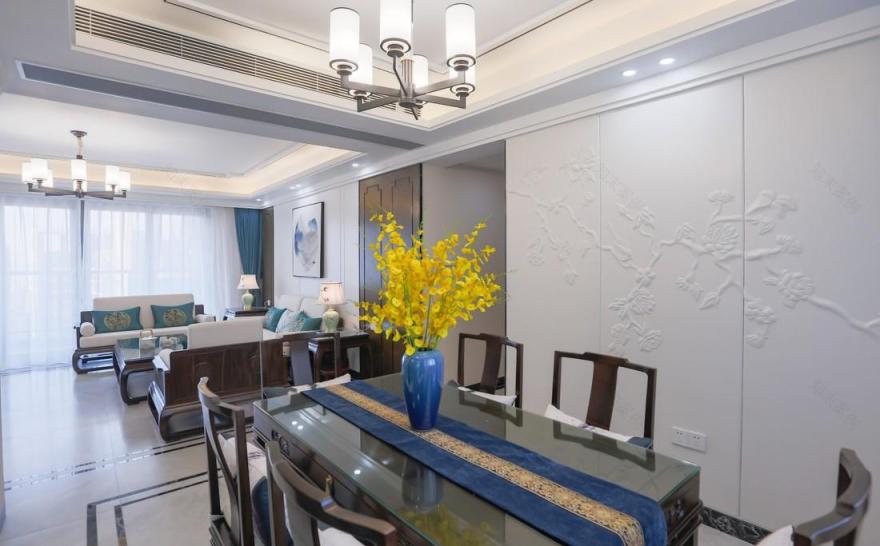 浩天小萌牛丨新中式风格平层设计,温馨港湾慢享生活-10