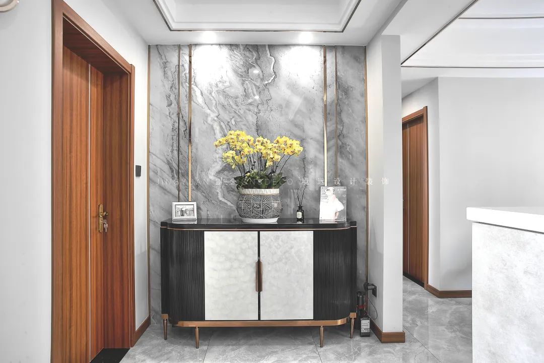 境远装饰 | 105㎡现代低奢灰度空间设计-24