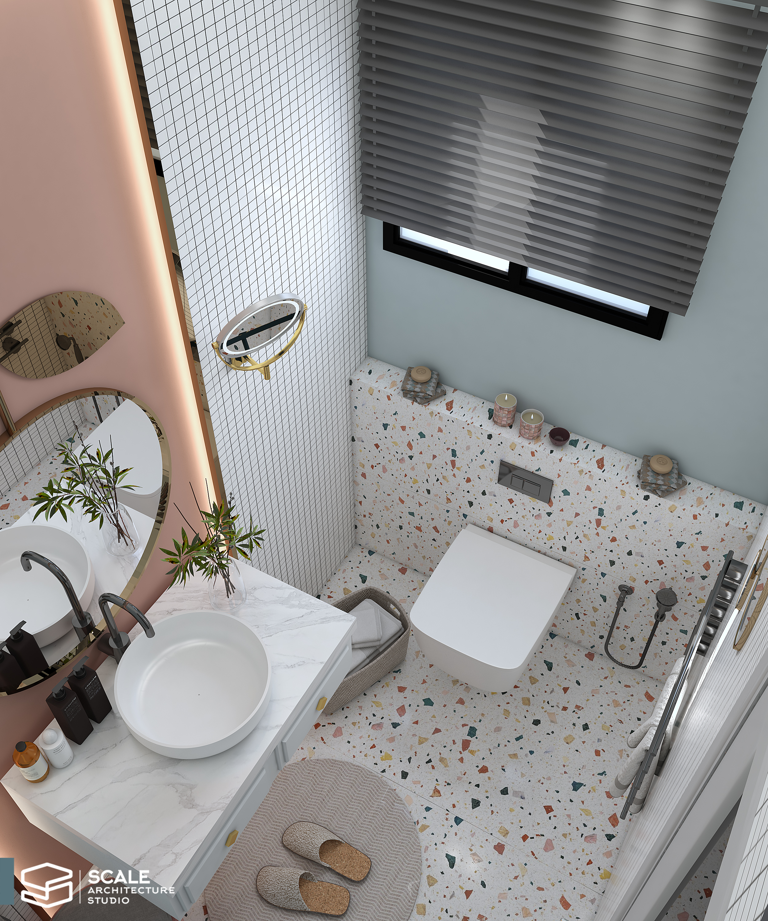 女孩卧室带浴室设计丨Scale Architecture studio office-11