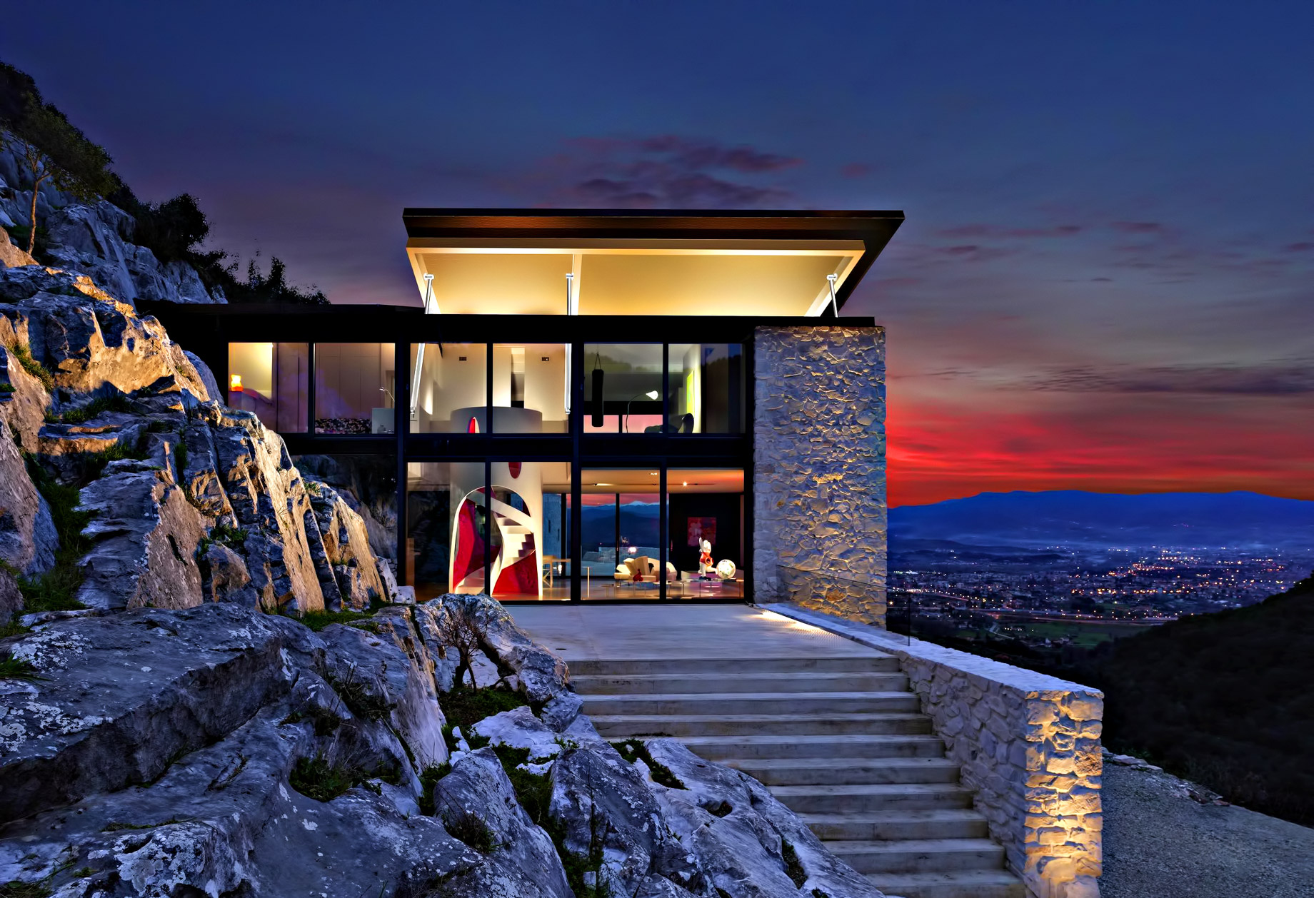 Villa Butterfly 豪华住宅丨意大利丨Michel Boucquillon Architects-12