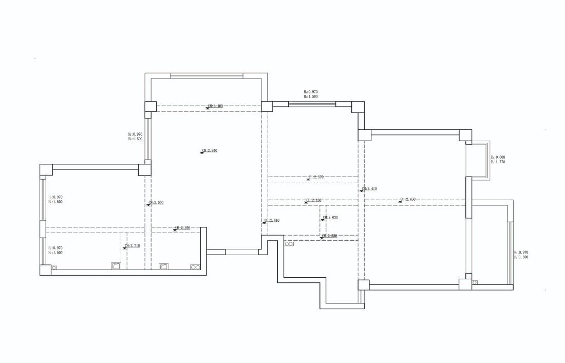 极简黑白调,开放式餐厨空间-0