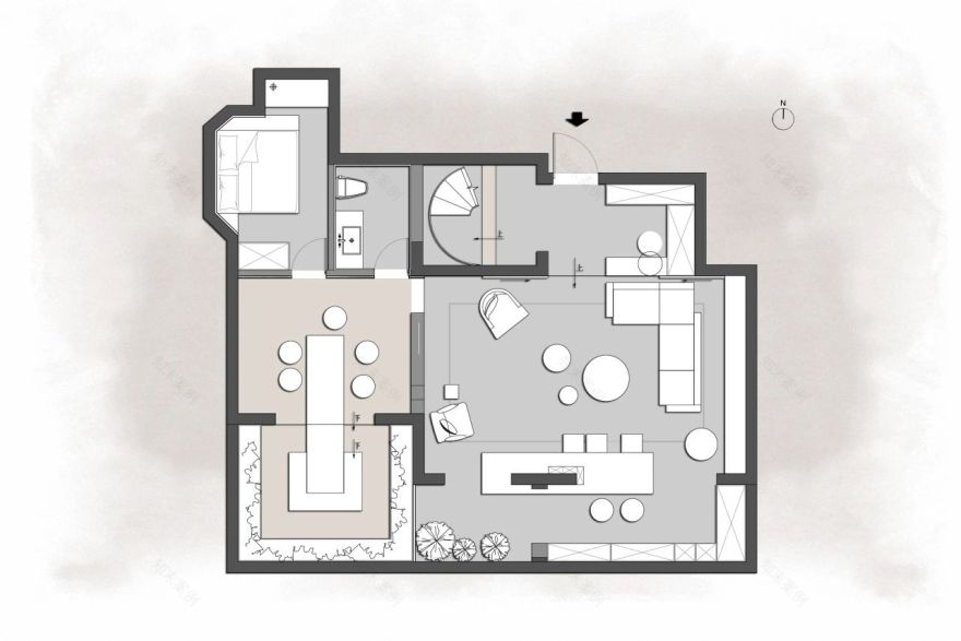 天津360㎡光影雅宅丨中国天津丨营造清美空间设计有限公司-54