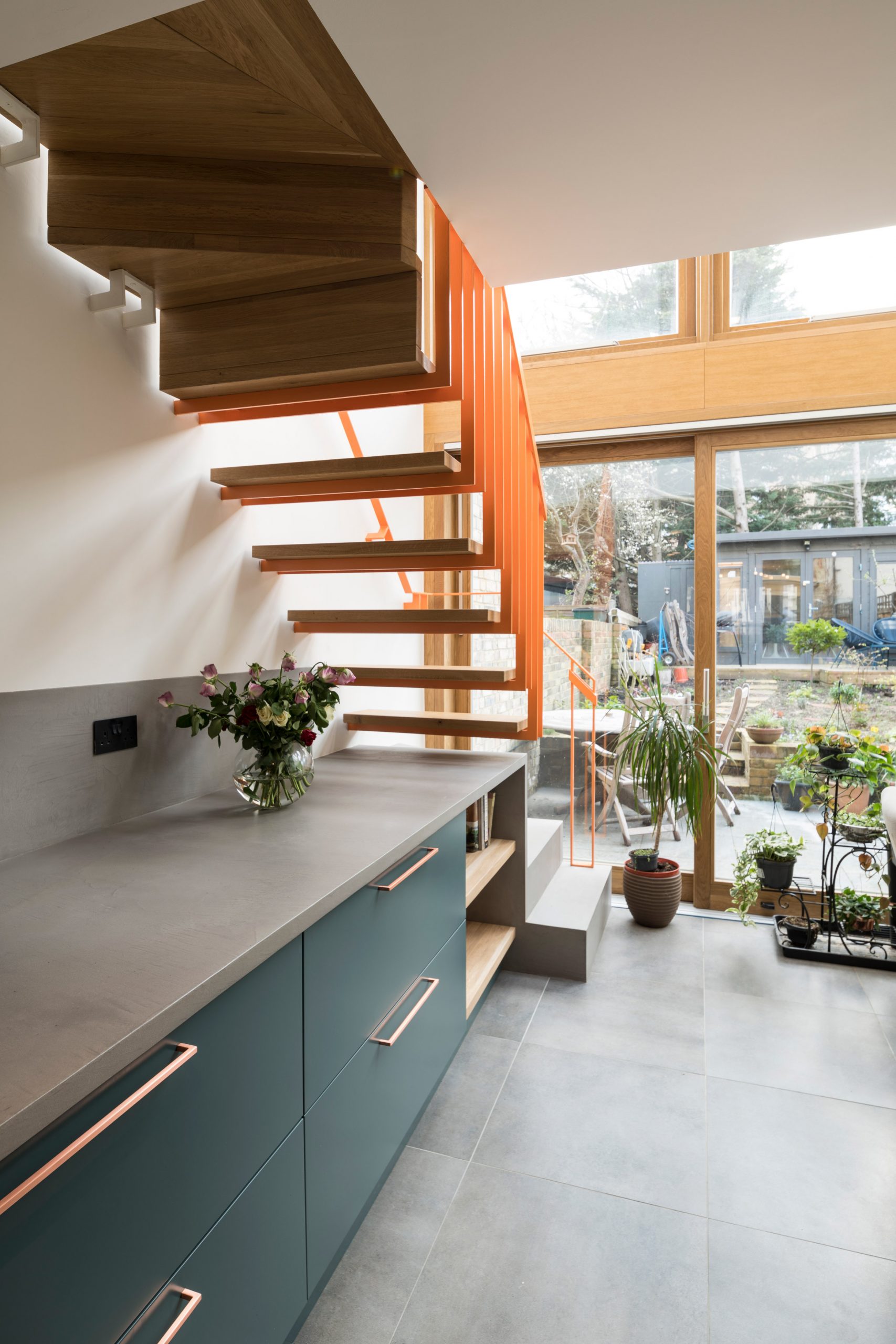 伦敦维多利亚式联排别墅增设橡木框架阳光房-12