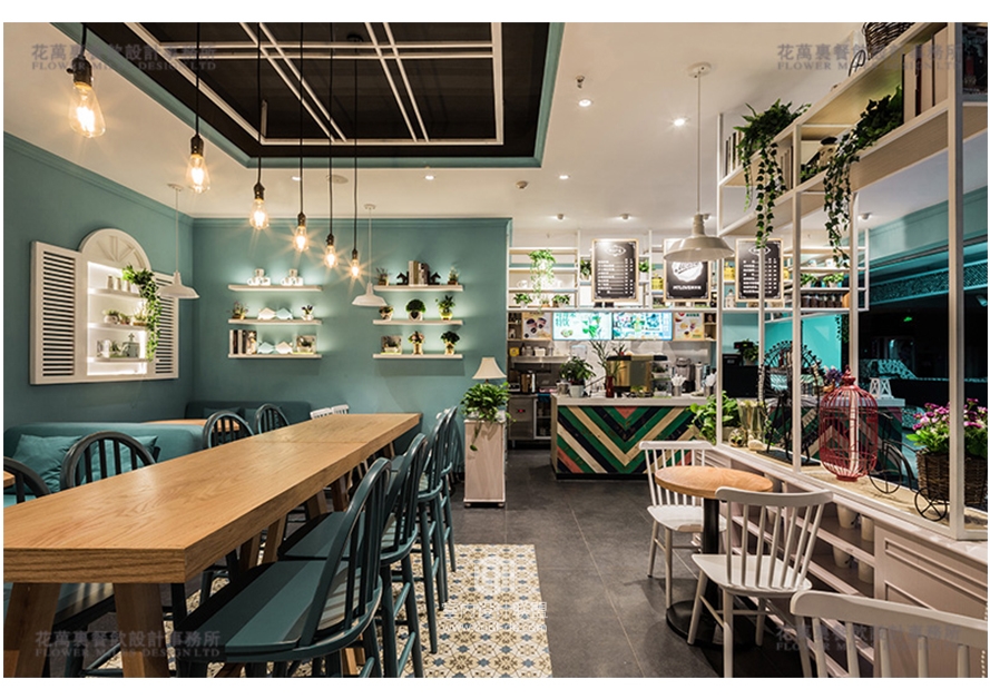 深圳花万里餐饮策划设计|中山-摩天轮咖啡馆—文艺小清新-2