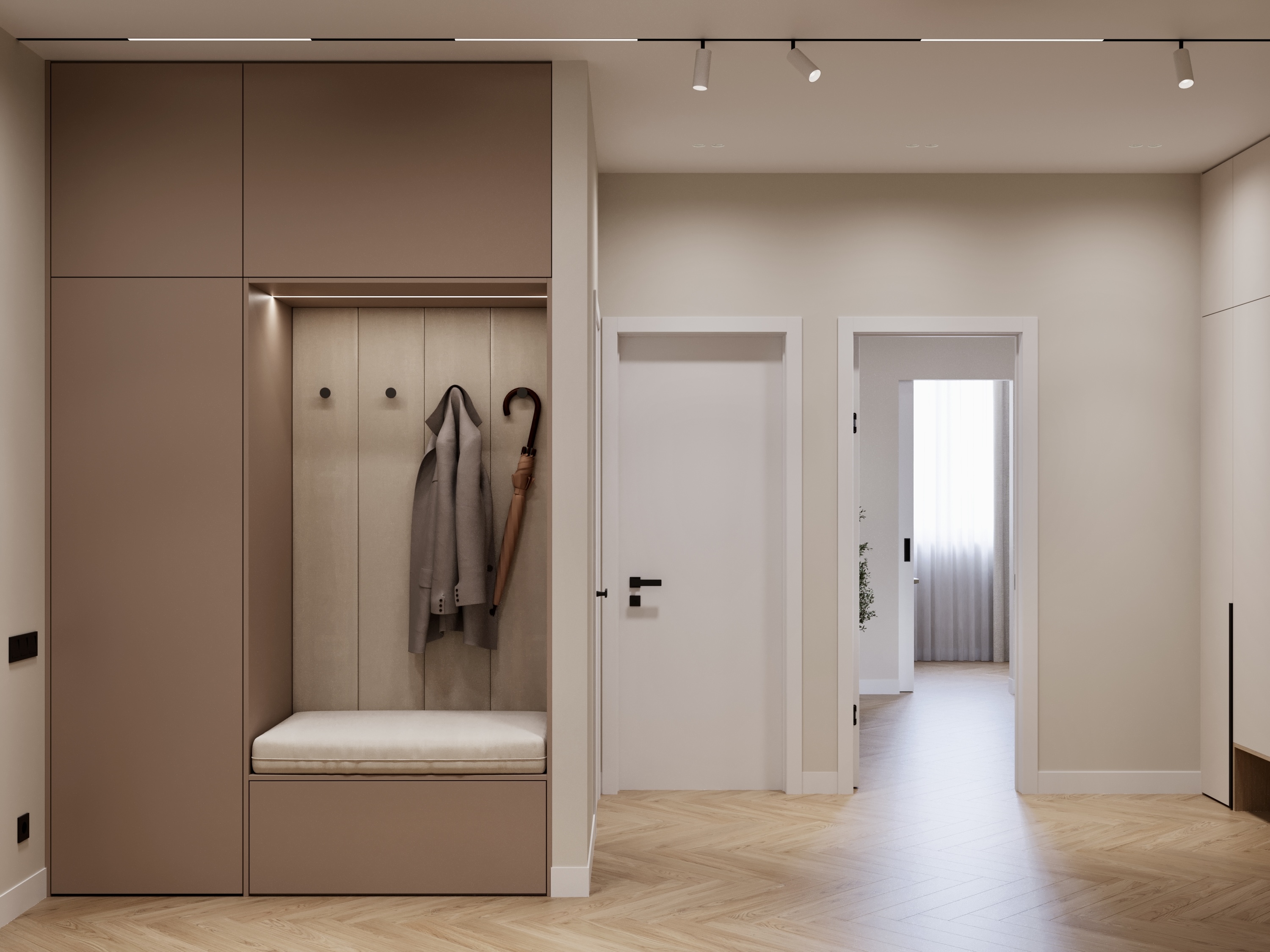 Living Room,KItchen,Hallway室内设计丨ArmeniaYerevan-20