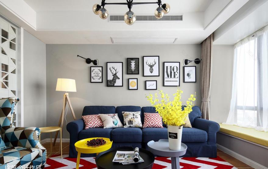 瓦雀空间设计 | 色彩碰撞与功能融合的复古风家居-2