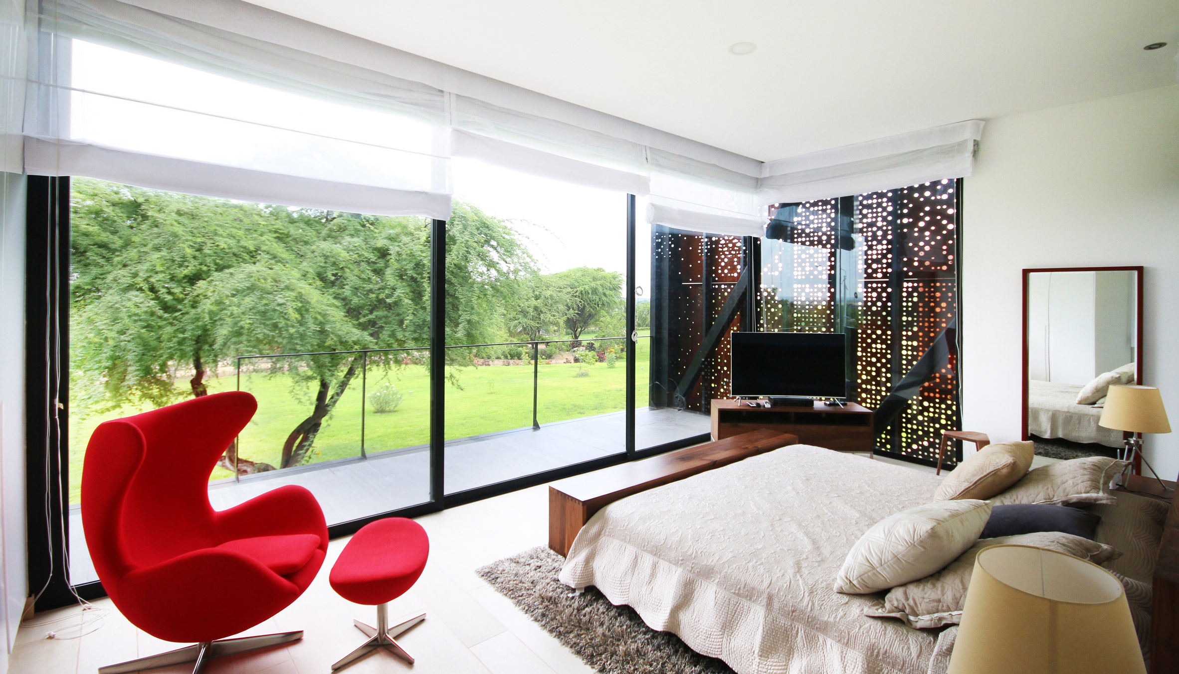 Cheng + Franco cantilever trio of Corten steel-clad volumes from rural Peruvian house-16