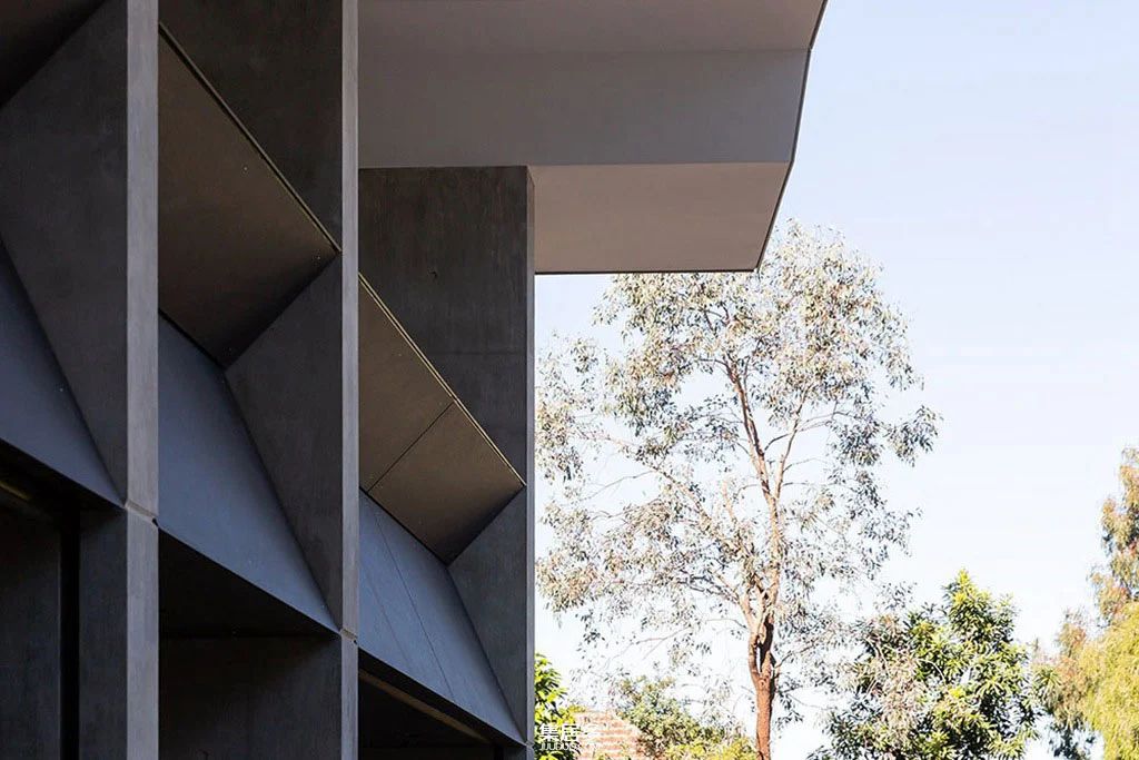 拥有独特屋顶和壮观黑色厨房的悉尼豪宅-19